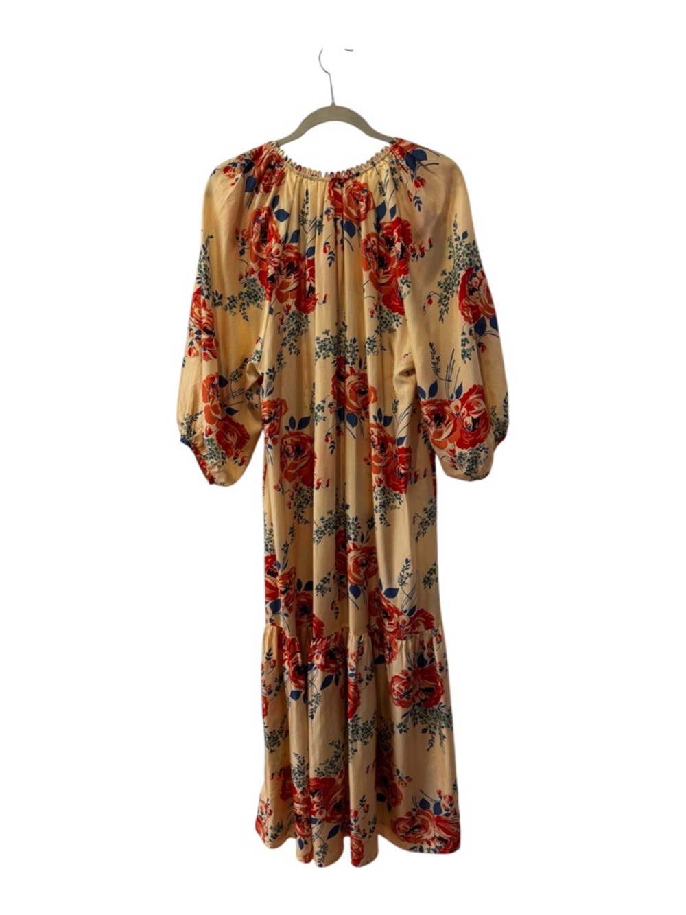 The Great. The Vestige Silk in Echo Rose Print Maxi dress Sz 1 (US S) - Picture 7 of 13